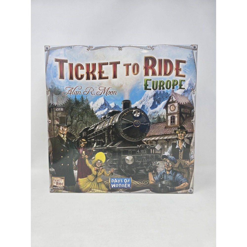 Ticket to Ride Europe Board Game Days of Wonder Moon New Sealed 7202